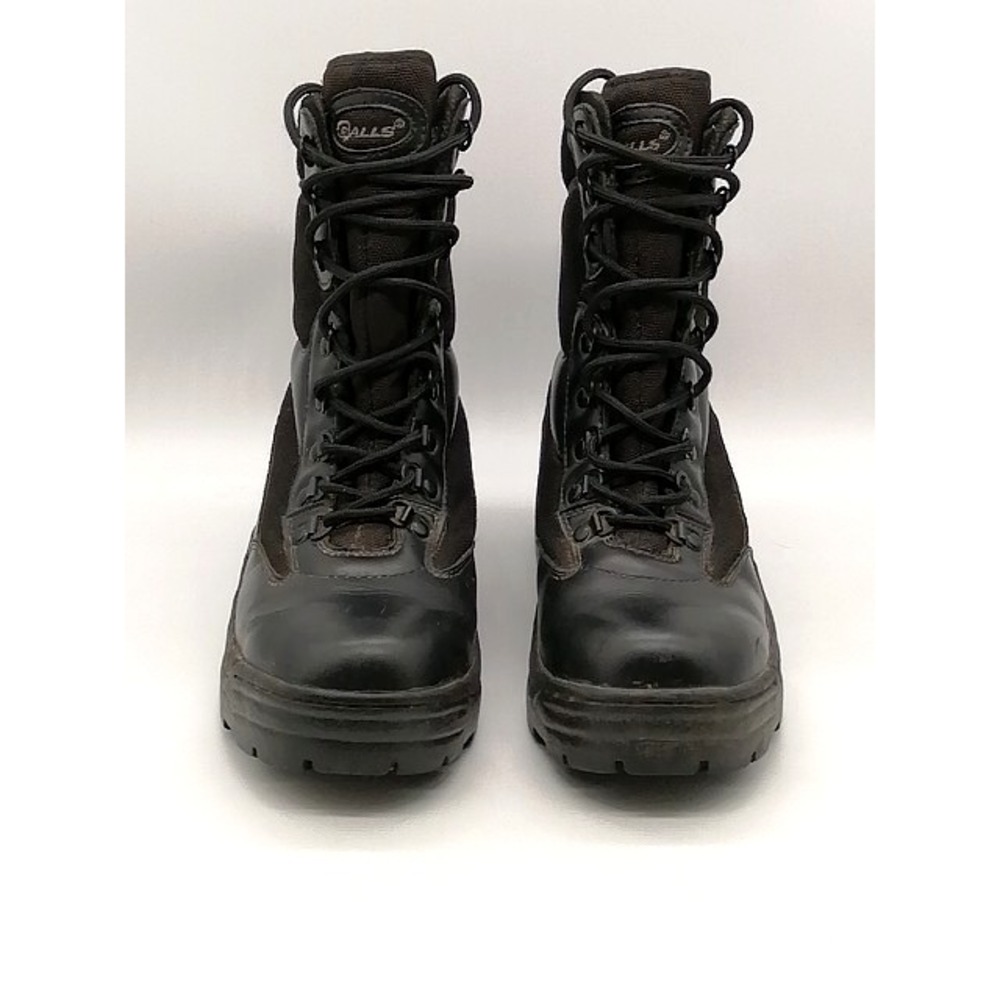 Galls Boots Mens Black 9.5 Wide Tactical Duty Work Shoe Leather Hard Toe SP430
